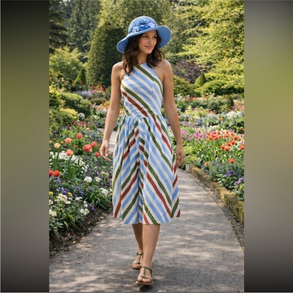 Anthropologie NWT Maeve Halter Midi Sundress size S.